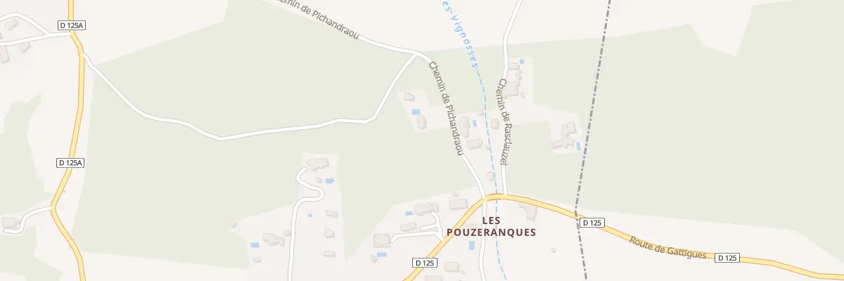 Plan du 121 Che de Pichandraou à Aigaliers