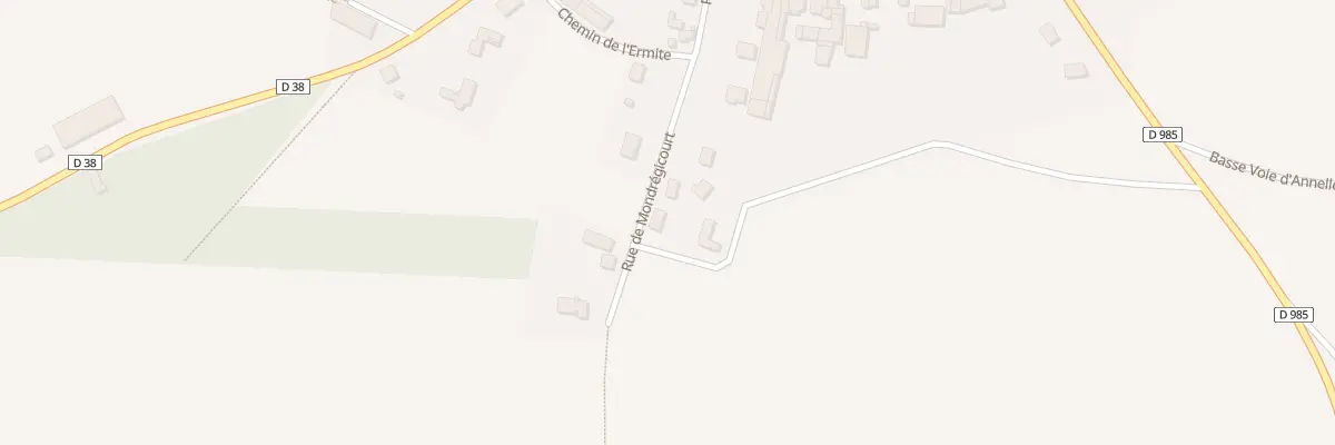 Plan de la Rue de Mondregicourt à Perthes