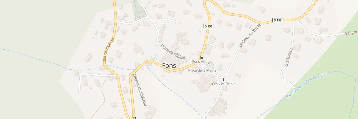 Plan du 33 Pl de l’Église à Fons