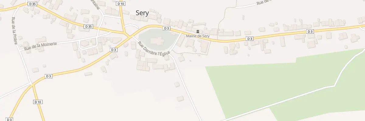 Plan du 1 Rue du Moulin à Sery