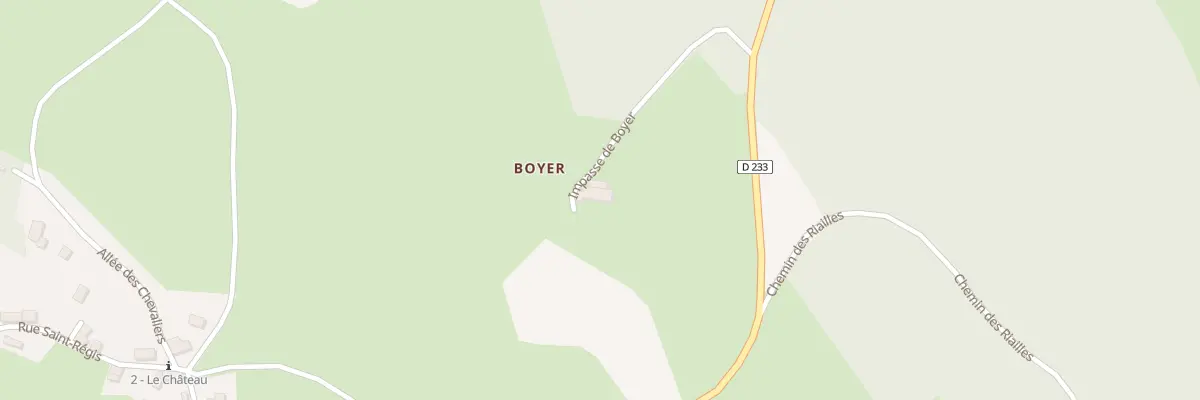 Plan du 205 Imp de Boyer à Montregard
