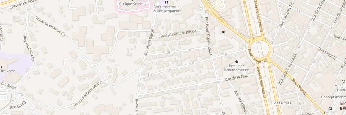 Plan du 27 Rue Antoine Champroux à Nîmes