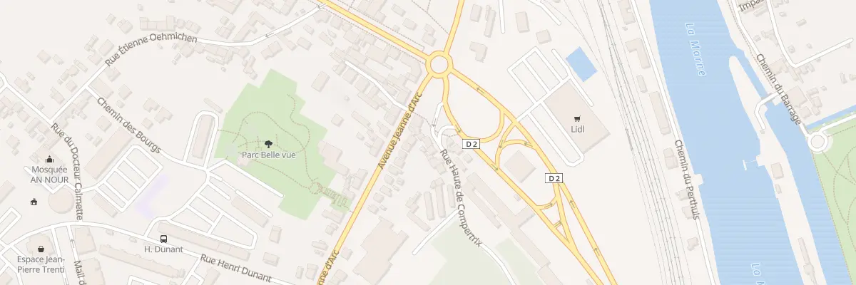 Plan du 2 Rue Haute de Compertrix à Châlons-en-Champagne