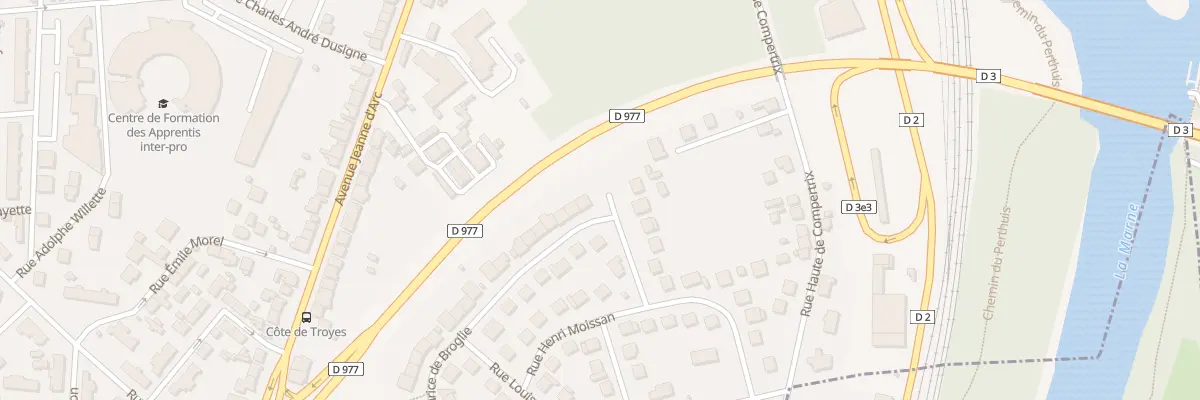 Plan du 45 Rue Maurice de Broglie à Châlons-en-Champagne