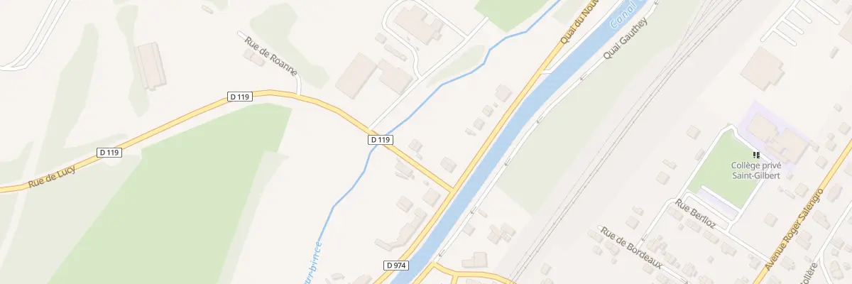 Plan du 2 Rue de Roanne à Montceau-les-Mines