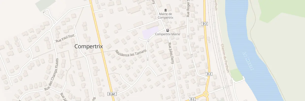 Plan du 2 Résidence les Tamaris à Compertrix
