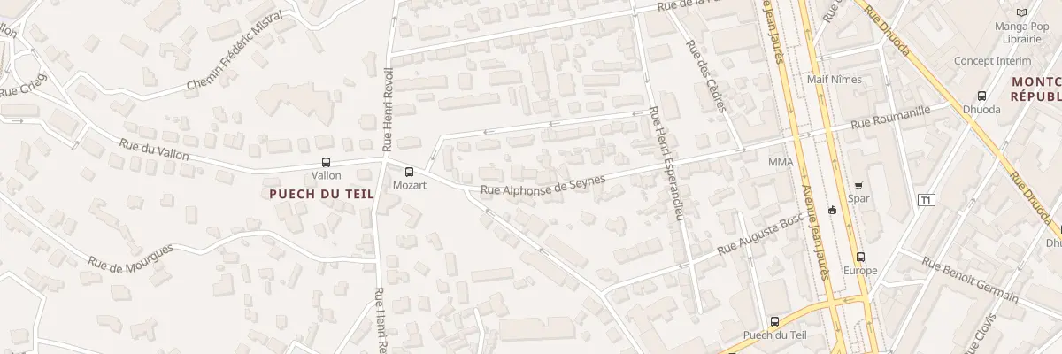 Plan du 24 Rue Alphonse de Seynes à Nîmes
