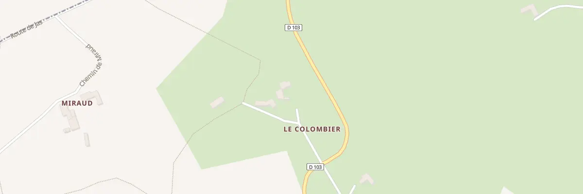 Plan du 658 Che du Colombier à Saint-Martin-Lestra