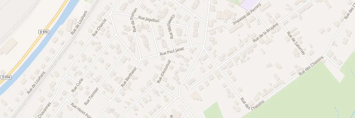 Plan du 3 Rue d’Arsonval à Montceau-les-Mines