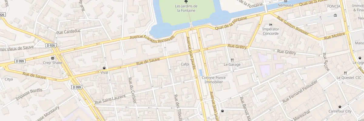 Plan du 6 Av Jean-Jaurès à Nîmes