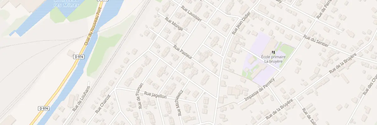 Plan du 14 Rue Pasteur à Montceau-les-Mines