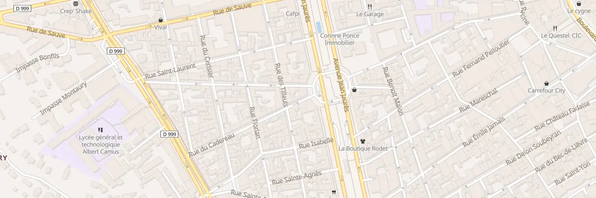 Plan du 2 Rue du Cadereau à Nîmes
