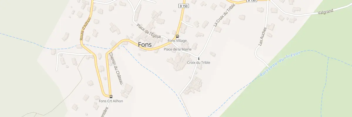 Plan du 5017 Le Village à Fons