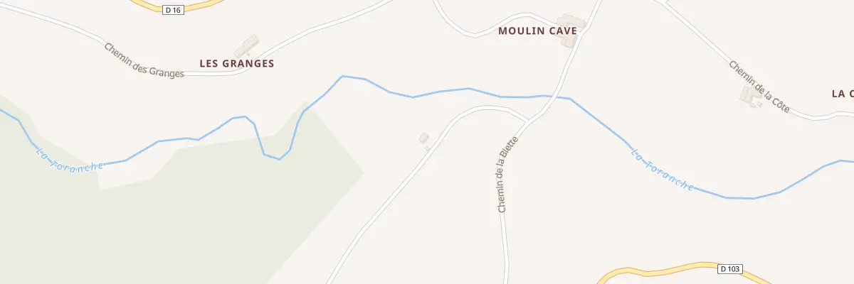 Plan du 865 Che de la Biette à Virigneux