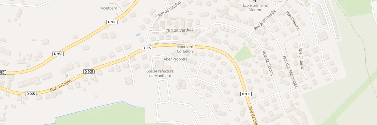Plan du 3 Rue Lamartine à Montbard