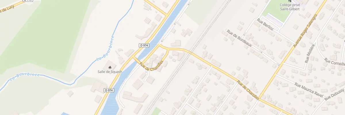 Plan du 18 Rue de Charolles à Montceau-les-Mines