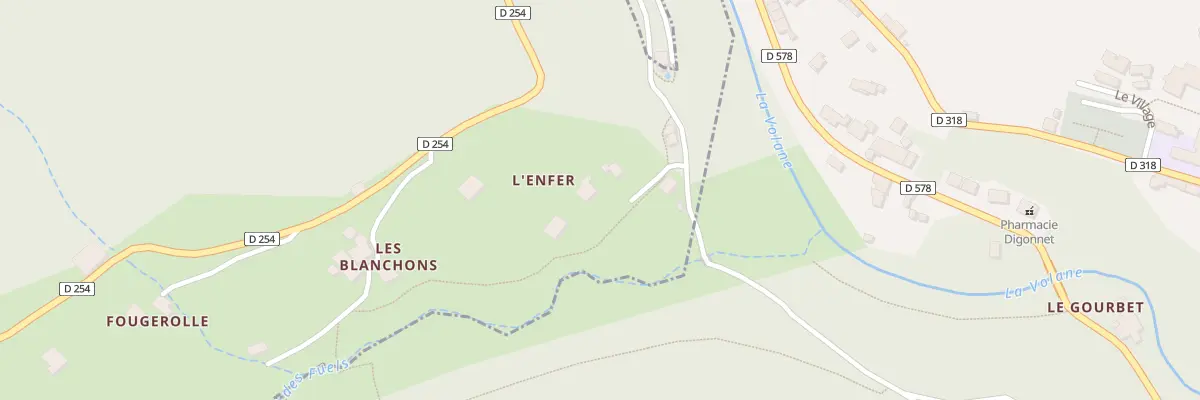 Plan du 5112 Les Blanchons à Aizac
