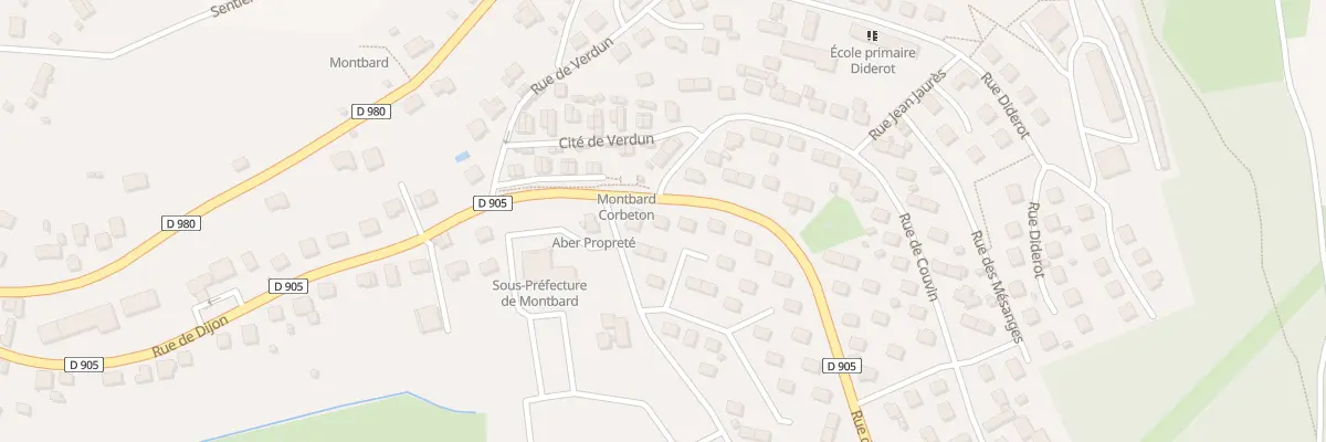 Plan du 9 Rue Lamartine à Montbard