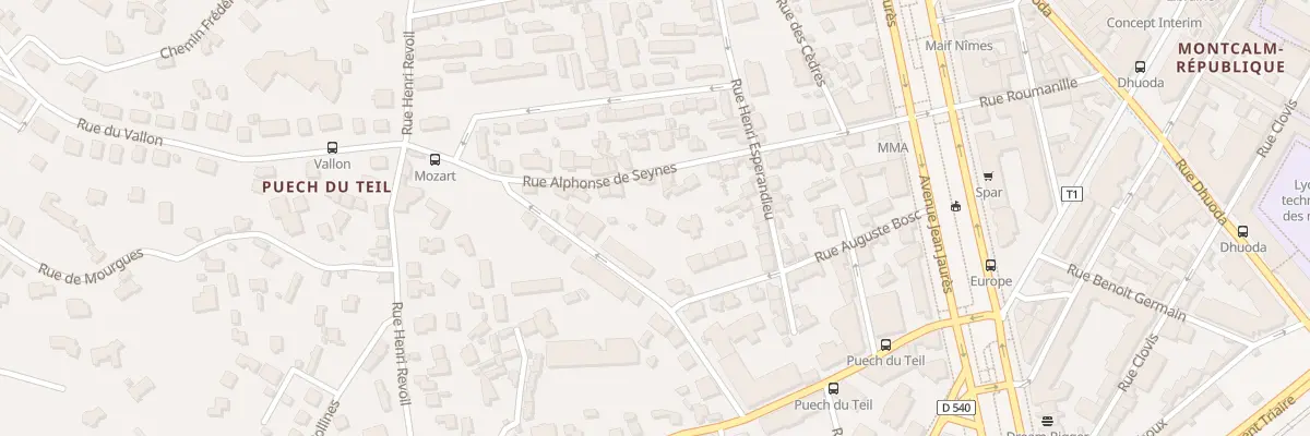 Plan du 27 Rue Alphonse de Seynes à Nîmes