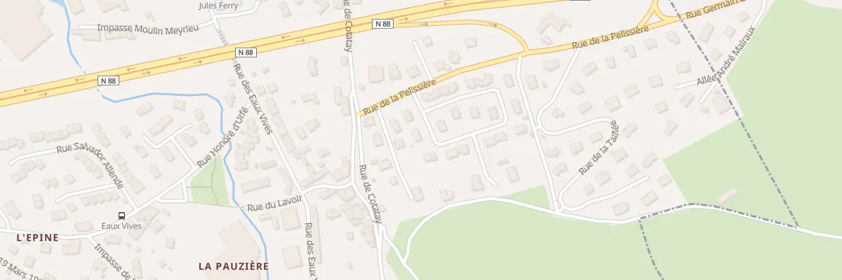Plan du 2 Rue Georges Mély au Chambon-Feugerolles