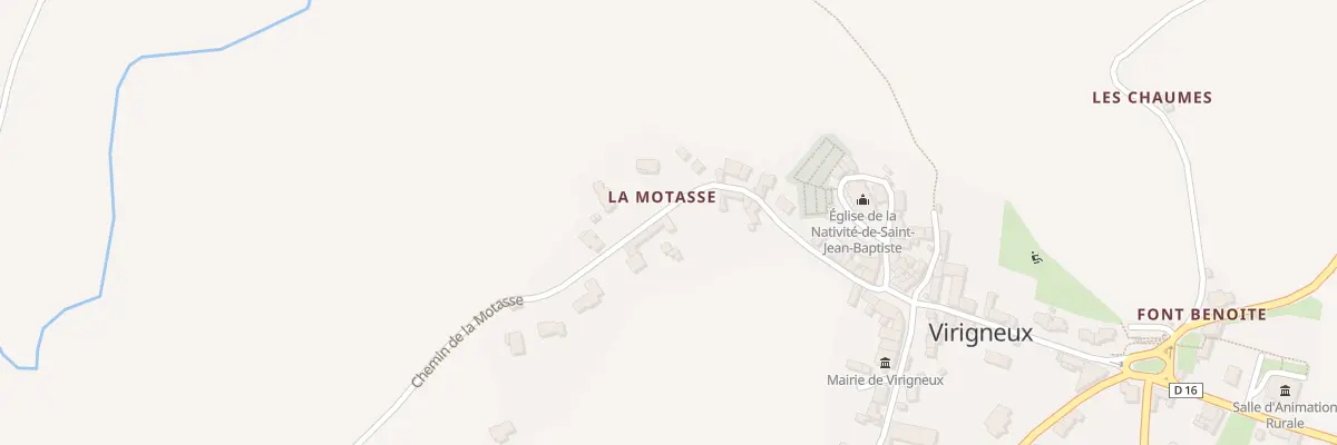 Plan du 199 Che de la Motasse à Virigneux