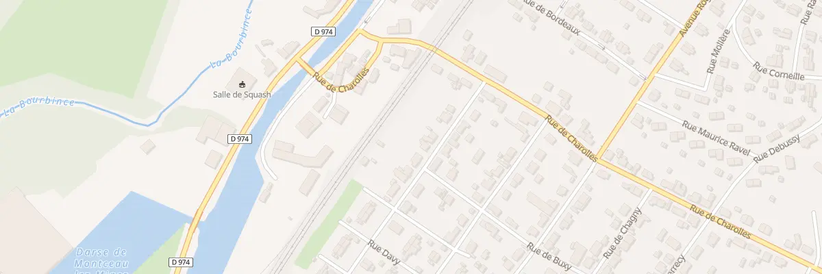 Plan du 10 Rue de Toulon à Montceau-les-Mines