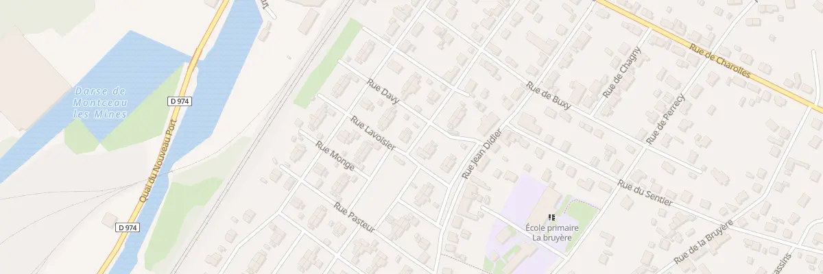 Plan du 20 Rue des Goujons à Montceau-les-Mines