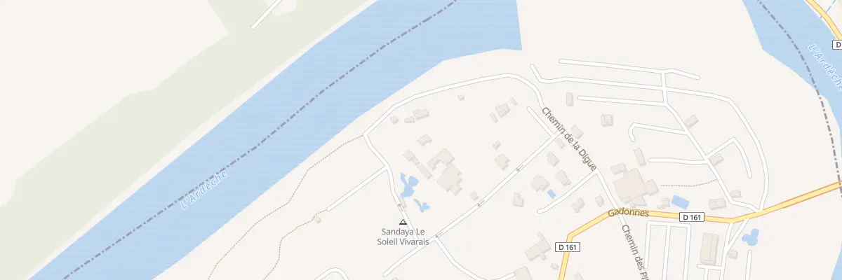 Plan du 379 Che de la Digue à Sampzon