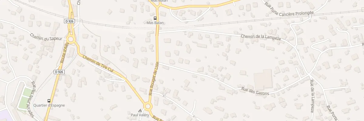 Plan du 22 Rue des Gazons à Nîmes