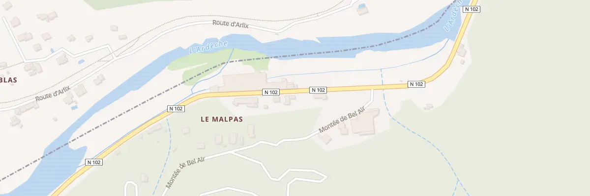 Plan du 41 Rte du Puy à Labégude