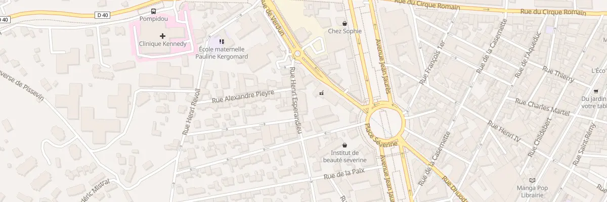 Plan du 7 Rue Henri Espérandieu à Nîmes