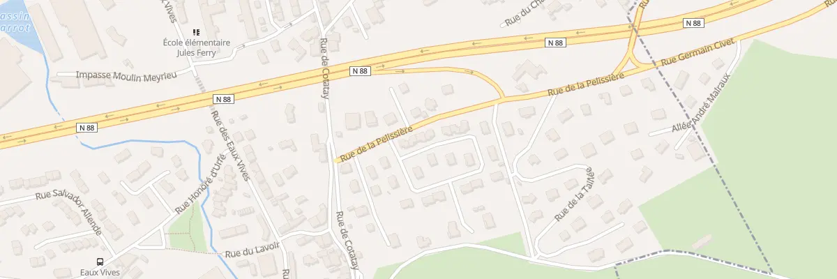 Plan du 18 Rue Georges Mély au Chambon-Feugerolles