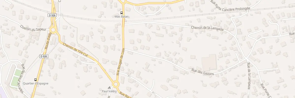 Plan du 20 Rue des Gazons à Nîmes