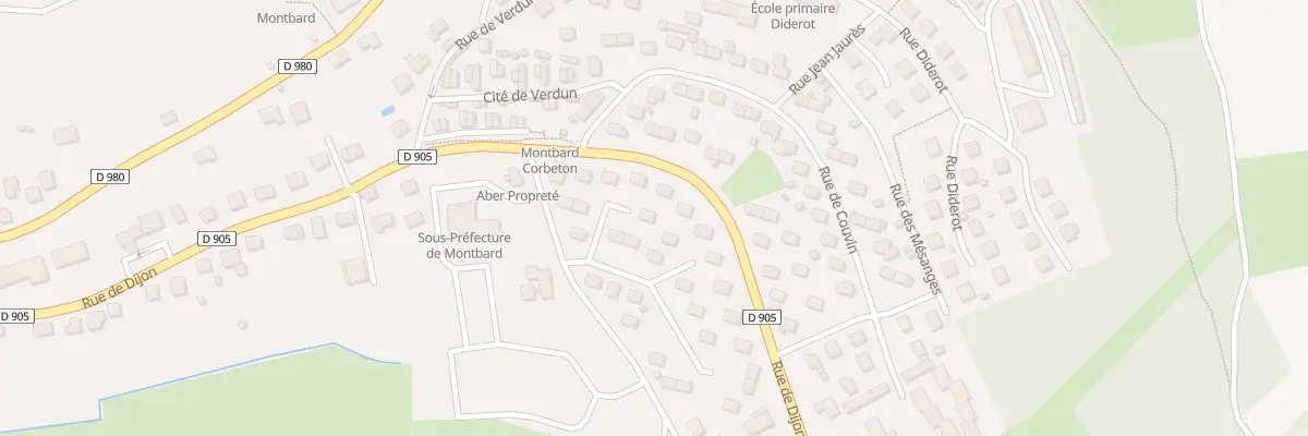 Plan du 17 Rue Lamartine à Montbard