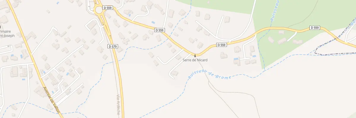 Plan du 20 Rte de Lagorce à Ruoms