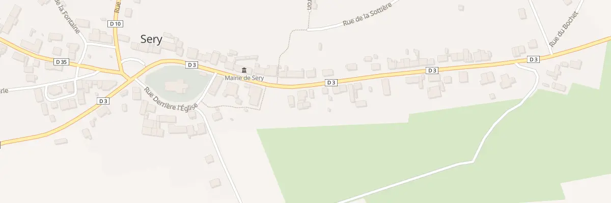 Plan du 10 Rue du Bourg Pillery à Sery