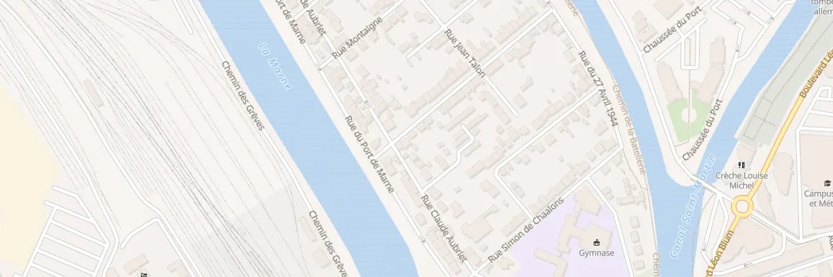 Plan du 8 Rue Paul Louis Courier à Châlons-en-Champagne