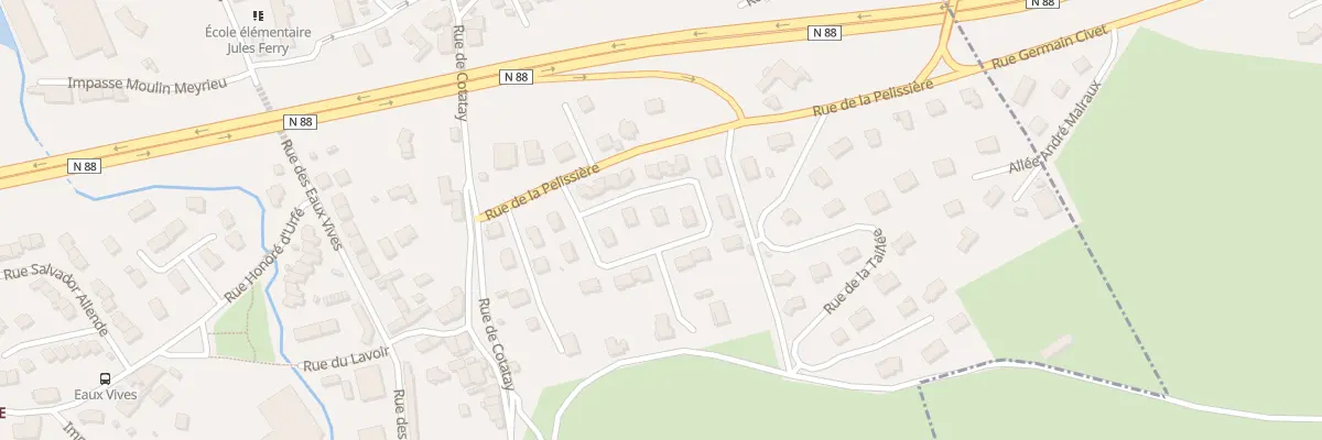 Plan du 16 Rue Georges Mély au Chambon-Feugerolles