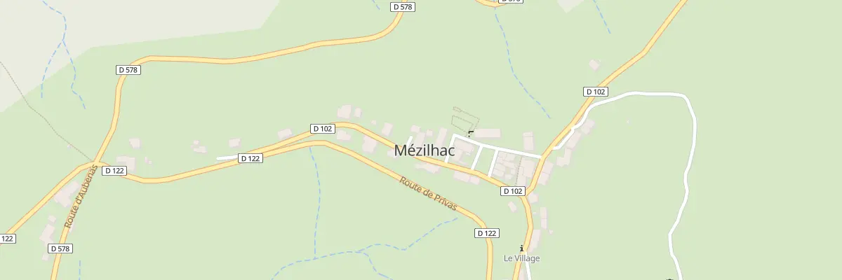 Plan du 5050 Le Village à Mézilhac