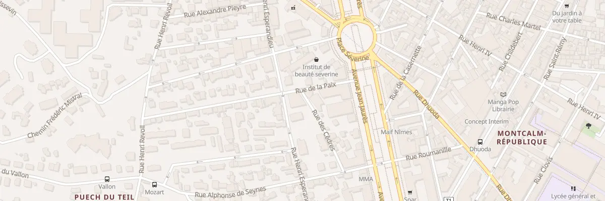 Plan du 25 Rue Henri Espérandieu à Nîmes