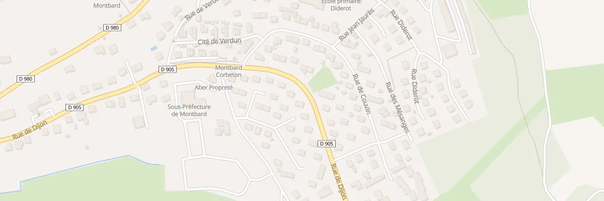 Plan du 29 Rue Lamartine à Montbard