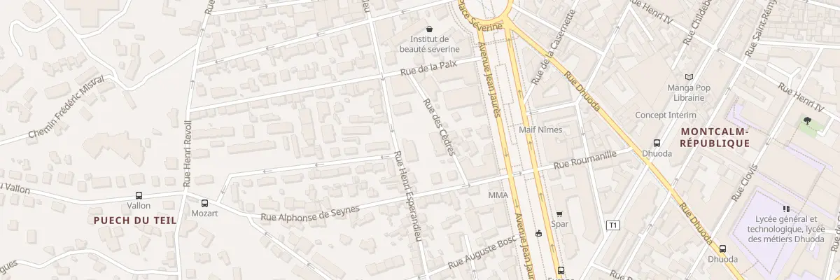 Plan du 29 Rue Henri Espérandieu à Nîmes