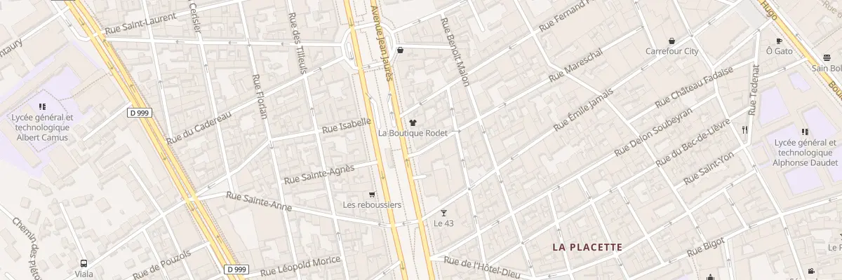 Plan du 21 Av Jean-Jaurès à Nîmes
