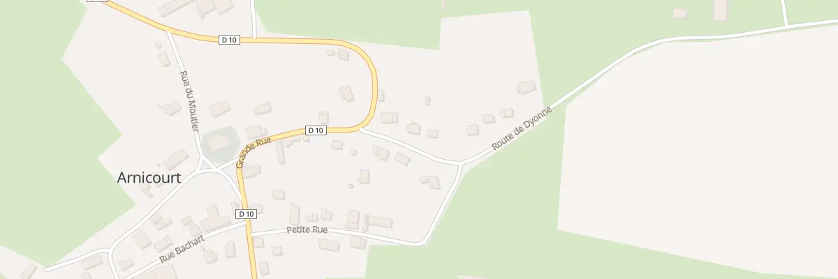 Plan du 3 Rte de Dyonne à Arnicourt