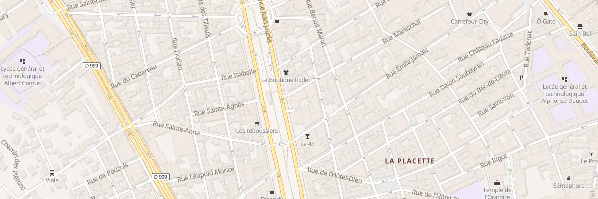 Plan du 23 Av Jean-Jaurès à Nîmes