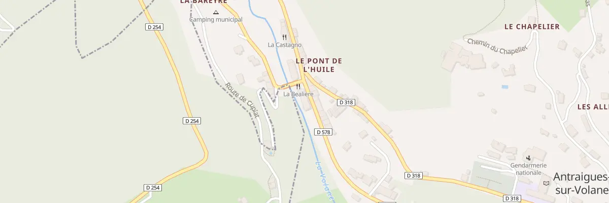 Plan du 5220 Le Pont de l’Huile à Vallées-d’Antraigues-Asperjoc