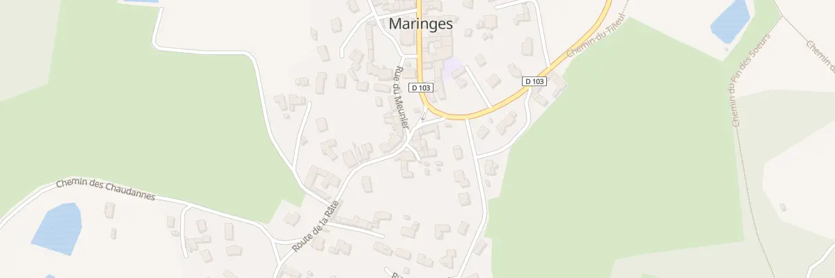 Plan du 13 Rte de la Rate à Maringes