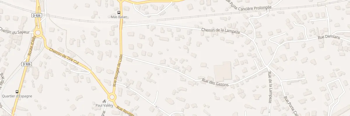Plan du 14B Rue des Gazons à Nîmes