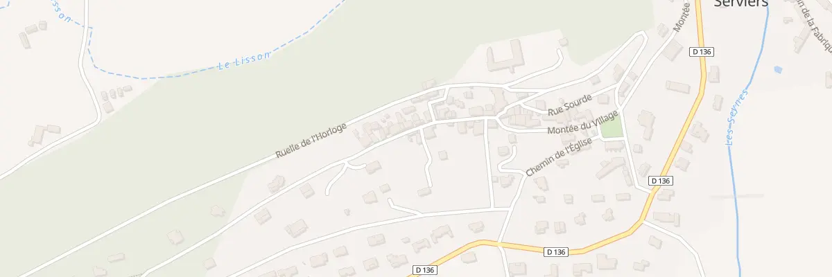 Plan du 5053 Rue du Village à Serviers-et-Labaume