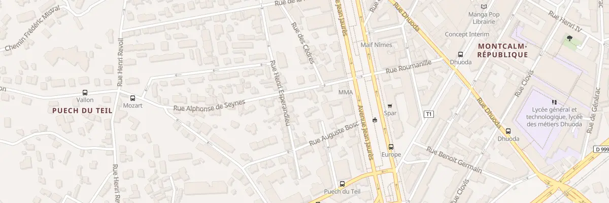 Plan du 9 Rue Alphonse de Seynes à Nîmes